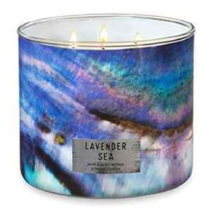 BATH & BODY WORKS "LAVENDER SEA" CANDLES